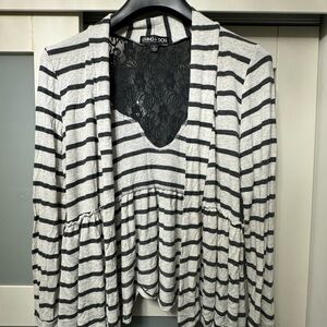 Living Doll LA
Cardigan w/ lace embroidery 
Women’s L